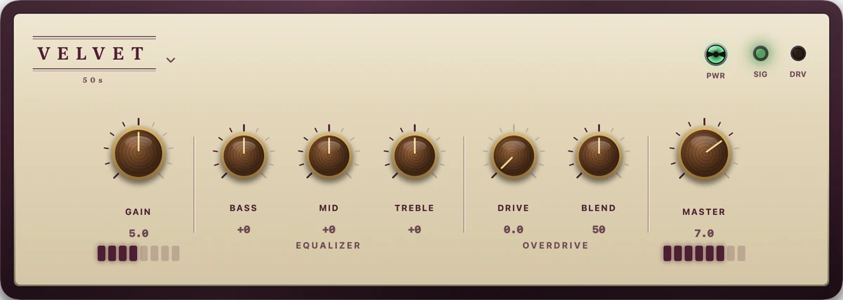 The Velvet amp