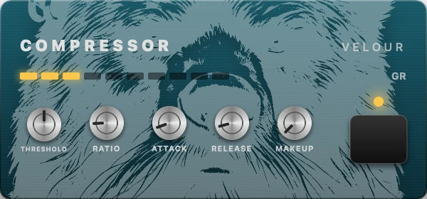 The Compressor pedal (Velour) in UnitBasse