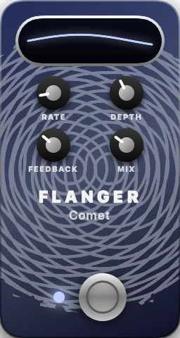 The UnitBasse Flanger pedal (Comet)