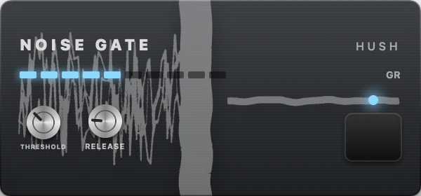 The UnitBasse Noise Gate pedal (Hush)