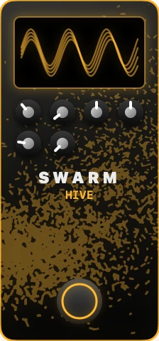 The UnitBasse Swarm pedal (Hive)