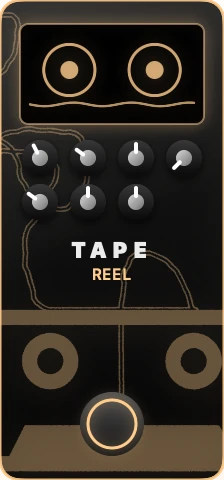 The UnitBasse Tape pedal (Reel)
