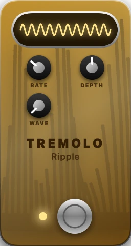 The UnitBasse Tremolo pedal (Ripple)