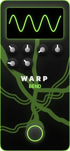 The UnitBasse Warp pedal (Bend)